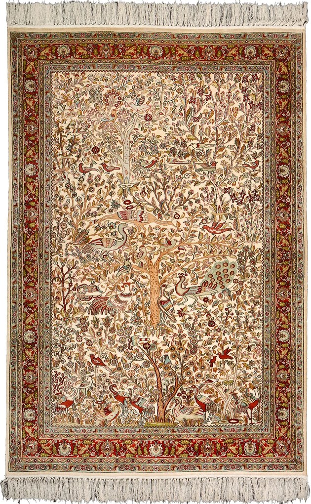 Hereke Tappeto orientale 180 x 130 Beige (Cina) Annodato A Mano