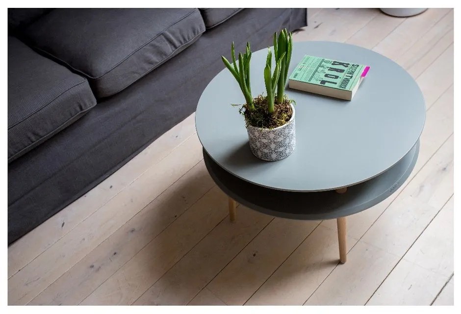 Tavolino grigio scuro UFO, Ø 70 cm Ufo - Ragaba