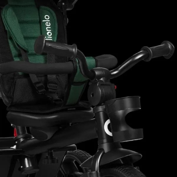 Lionelo - Triciclo per bambini HAARI verde/nero