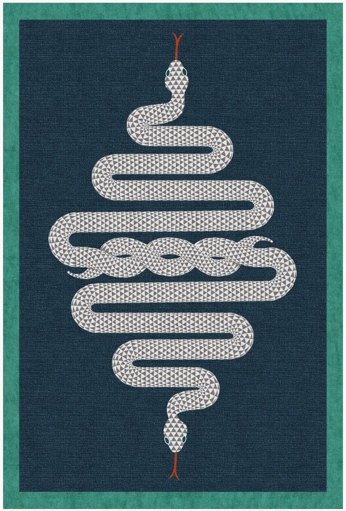 Tappeto a pelo corto lavabile Venom by Jonathan Adler