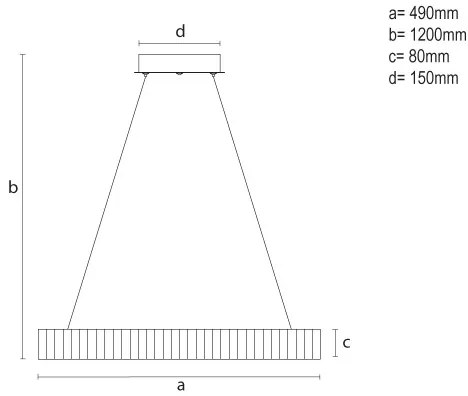 Lampada a sospensione LED dimmerabile su cavo LED/75W/230V 3000-6500K Ø 49 cm + telecomando