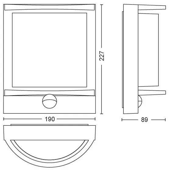 Philips 17392/93/P0 - Applique a LED da esterno SAMONDRA LED/12W IP44
