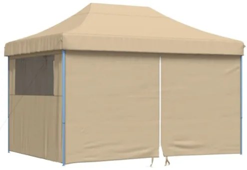 Tendone per Feste Pieghevole Pop-Up con 4 Pareti Beige