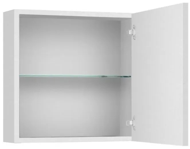Pensile bagno 45 cm bianco lucido anta reversibile