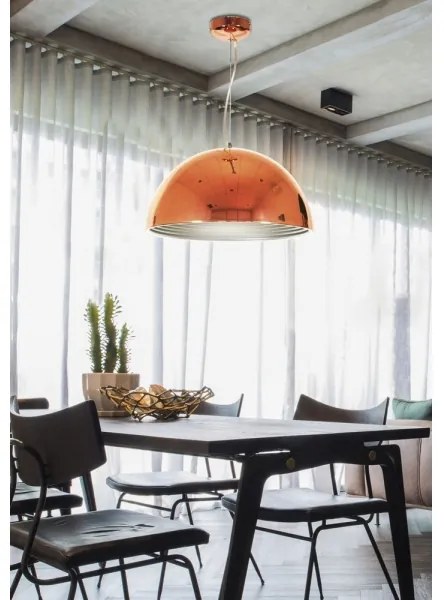 Lampadario a sospensione con filo DORADA 1xE27/60W/230V rame