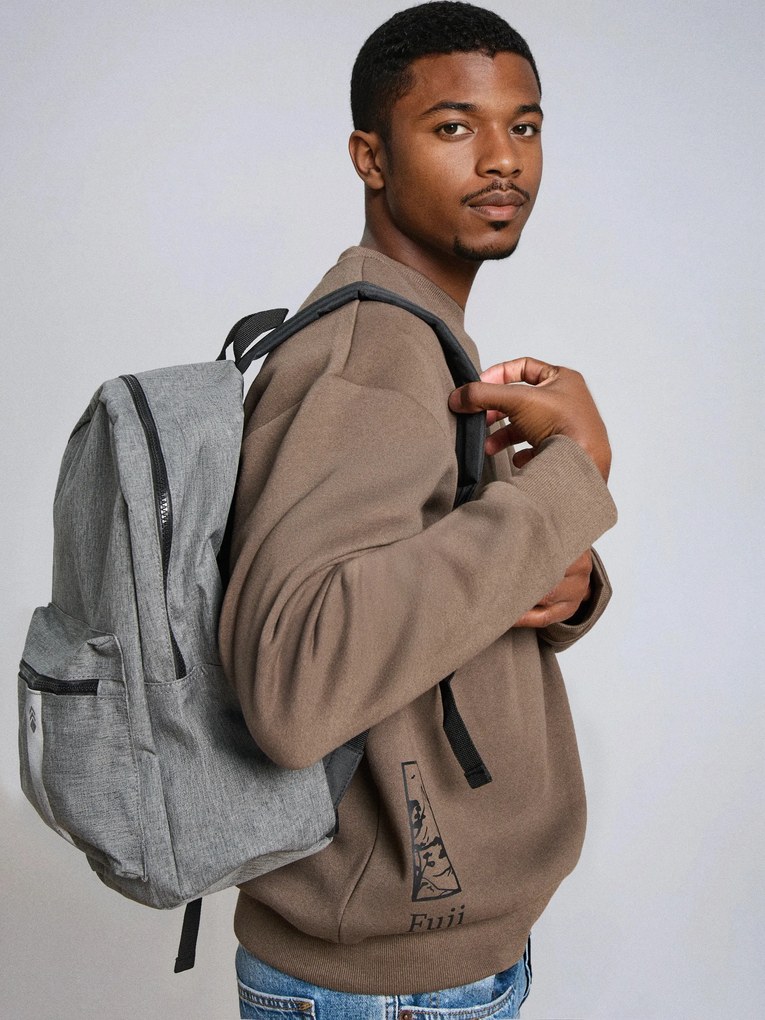 Sinsay - Zaino con elementi riflettenti - grigio chiaro