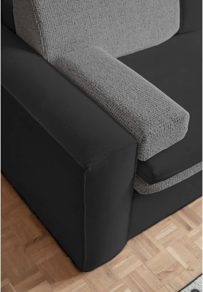 Divano in grigio scuro allungabile 237 cm Wilson – Miuform