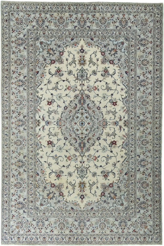 Kashan Tappeto persiano 300 x 200 Beige (Iran) Annodato A Mano