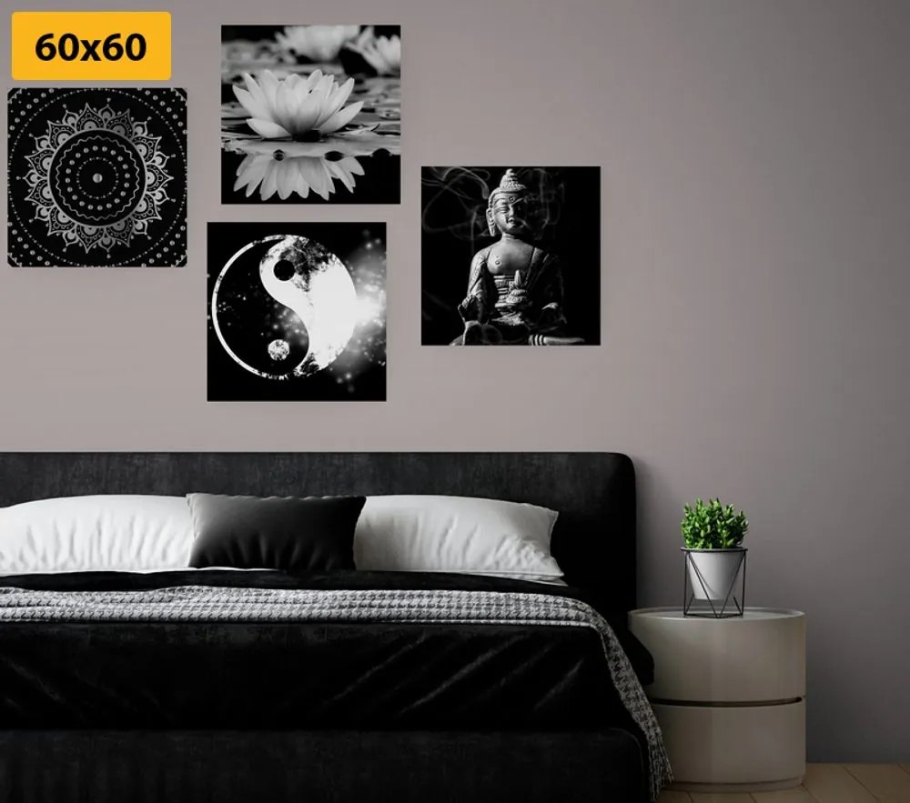 Set di quadri – Feng Shui in bianco e nero