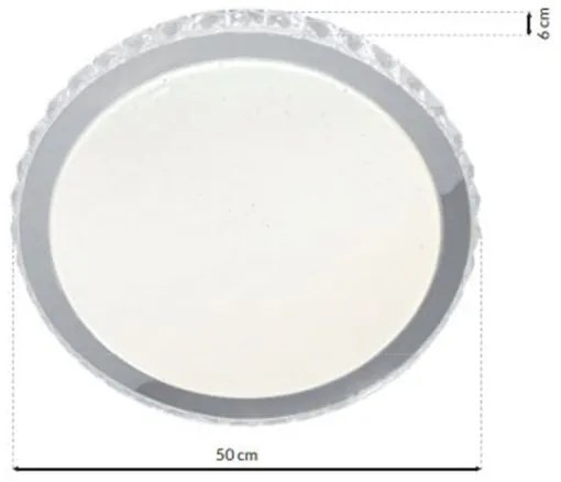 Plafoniera LED LAYLA dimmerabile con telecomando 1xLED/66W/230V