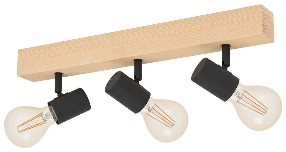 Plafoniera nera/di colore naturale 5x48 cm TOWNSHEND 3 – EGLO