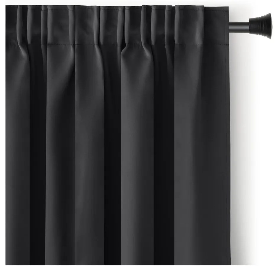 Tenda termoisolante/parzialmente oscurante nera 140x245 cm Kierra – Restilo