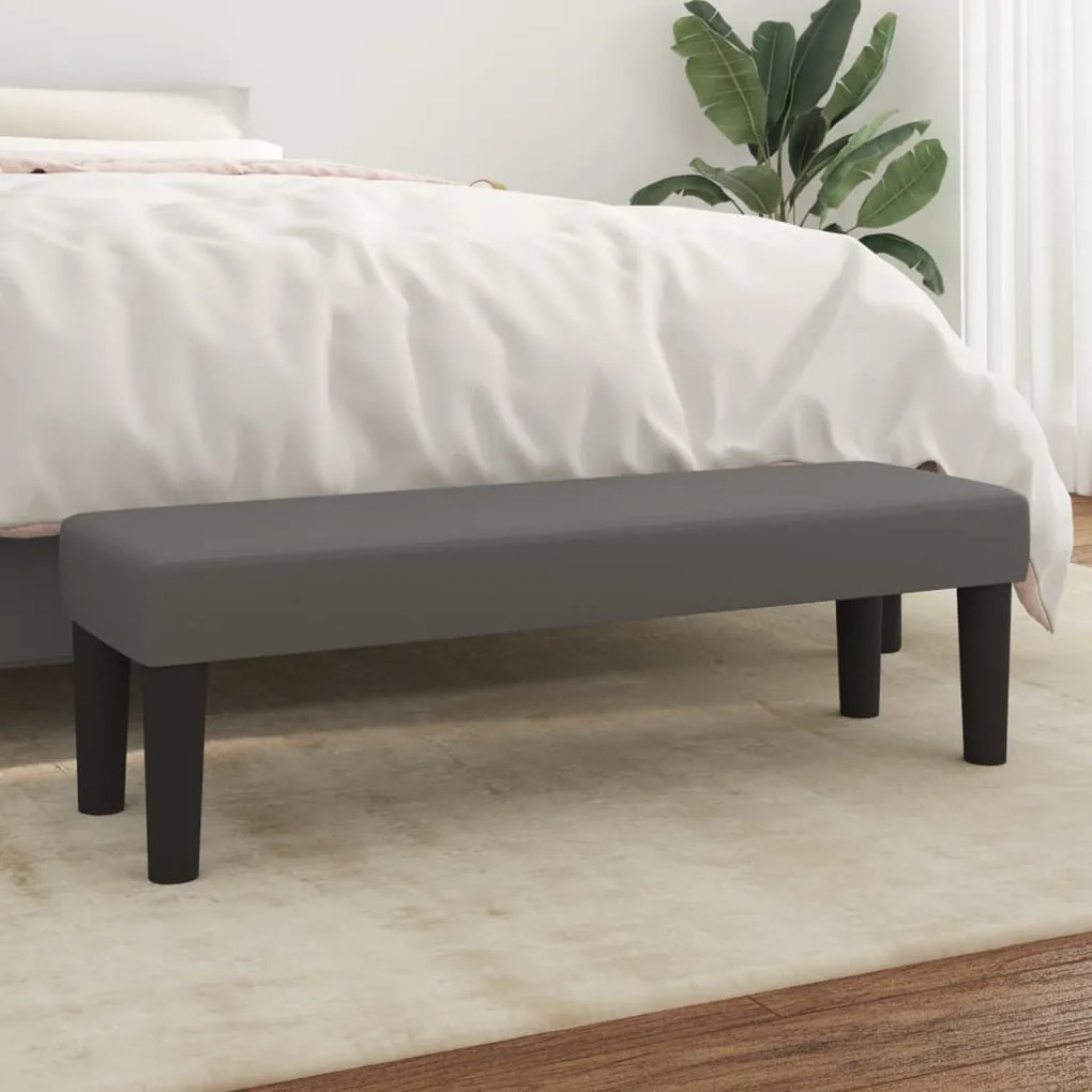 Panca Grigia 100x30x30 Cm İn Similpelle /