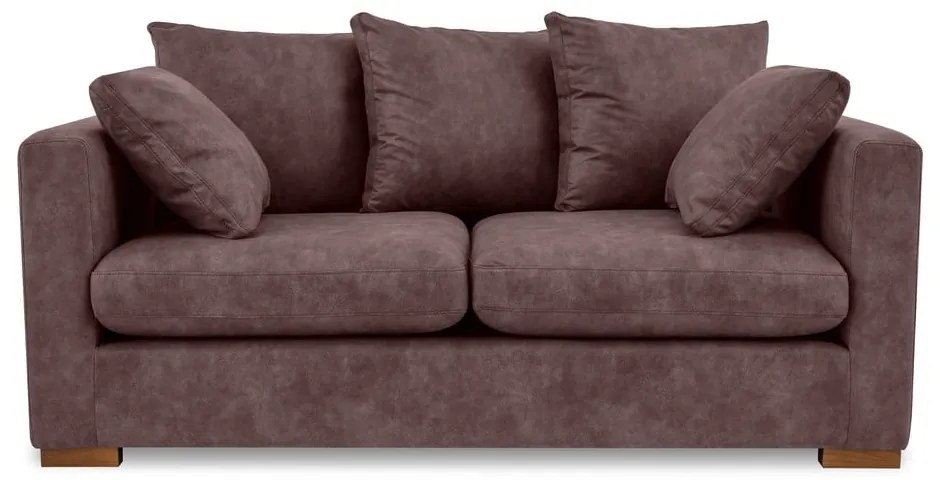 Divano in similpelle marrone scuro 175 cm Hamburg - Scandic