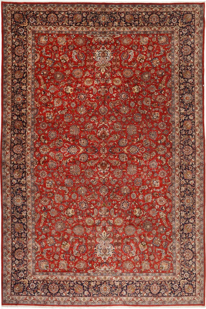 Sarouk Tappeto 590x400 (Iran) Annodato A Mano