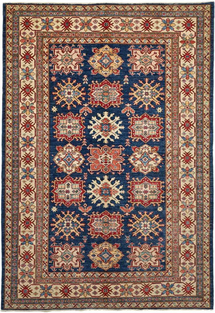 Kazak Tappeto 250 x 170 Blu (Pakistan) Annodato A Mano