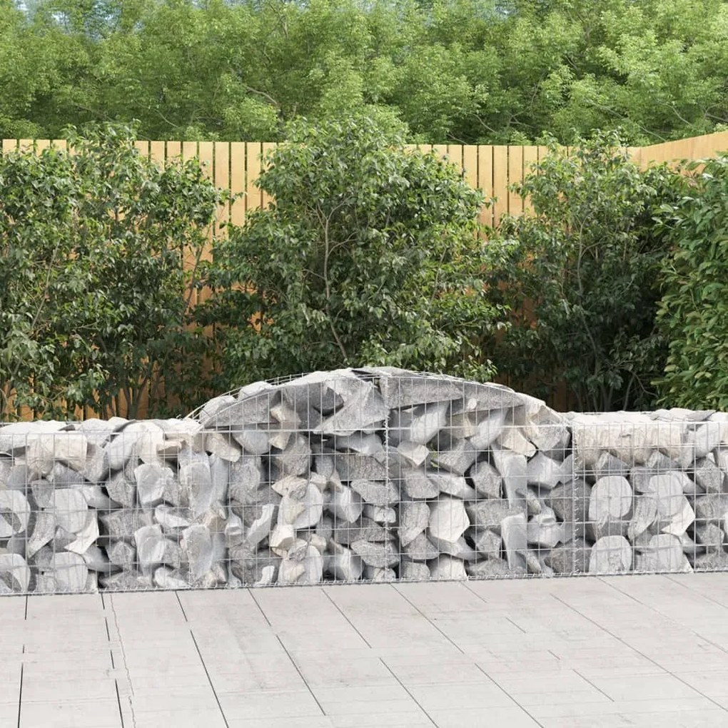 Cesto Gabbione Ad Arco 300x50x60/80 Cm Ferro Zincato /