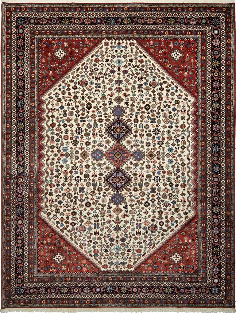 Rizbaft Tappeto 300 x 400 Beige (Iran) Annodato A Mano