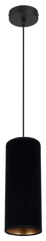 Lampadario a sospensione con filo AVALO 1xE27/60W/230V nero