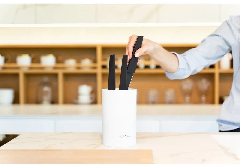 Ceppo di coltelli universale bianco - Vialli Design