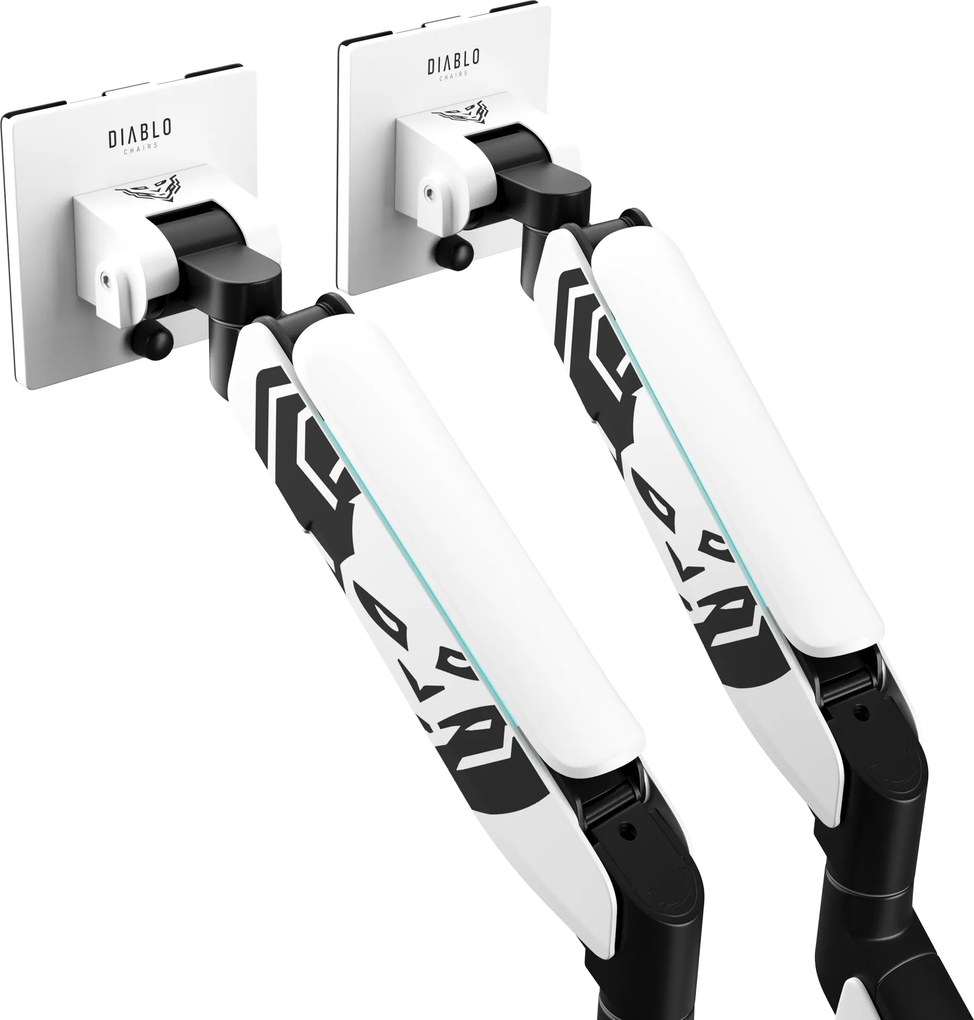 Supporto Doppio per Monitor da 49 Pollici Bianco e Nero X-Arm Dual RGB