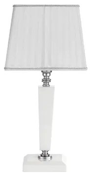 Lume da tavolo 20x44 cm CHERUBINI in vetro e cristallo ottico Bianco