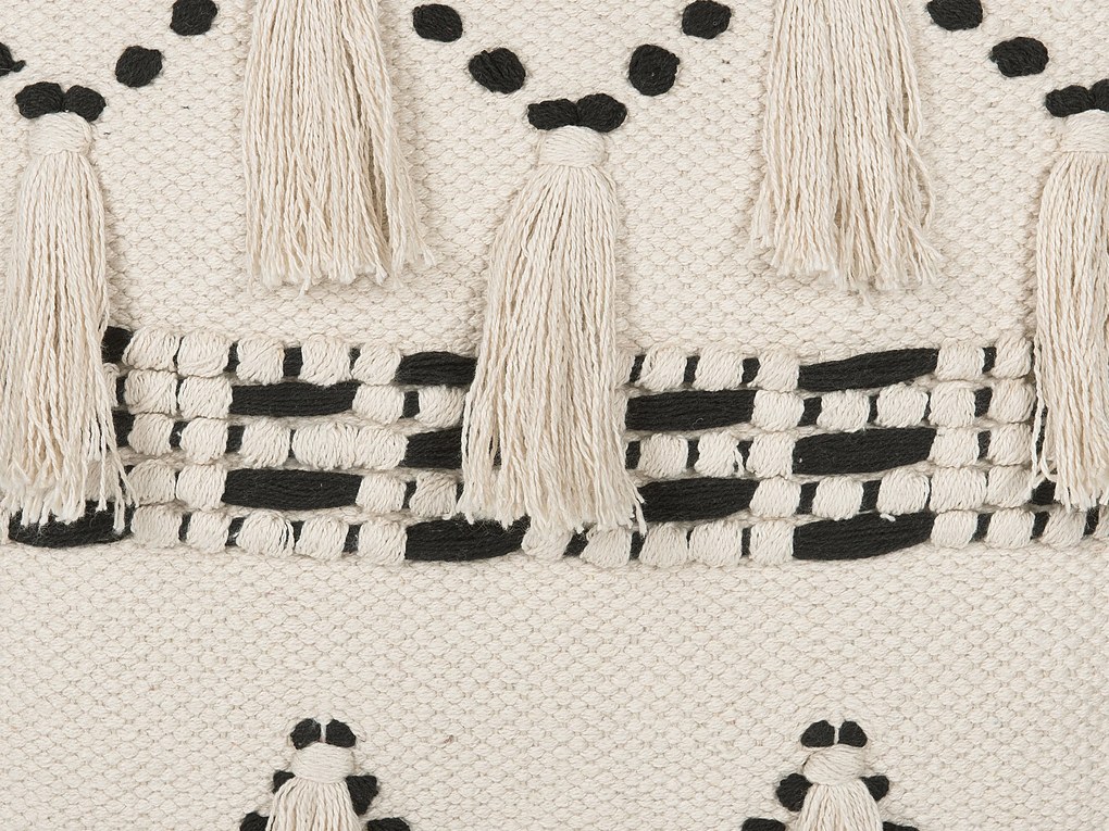 Set di 2 cuscini 45 x 45 cm Beige e nero THONDI Beliani