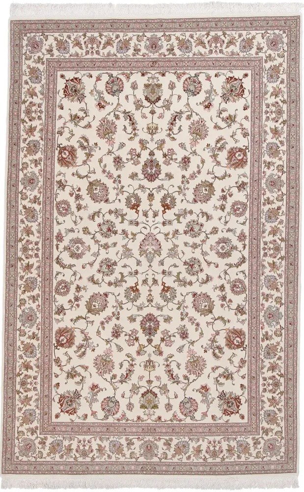 Tabriz Tappeto 260x170 Beige (Iran) Annodato A Mano