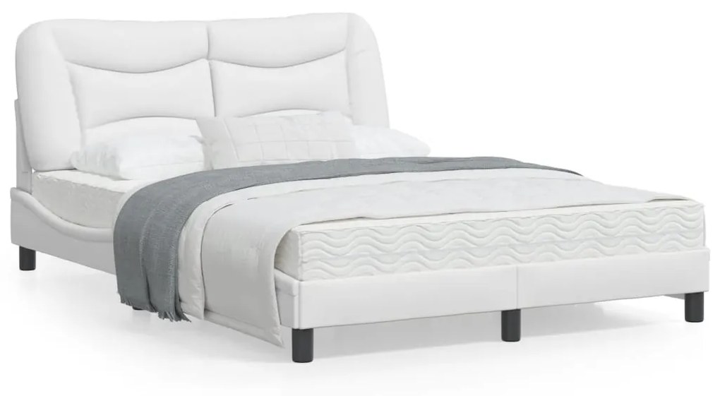 Giroletto Con Luci Led Bianco 140x200 Cm İn Similpelle /