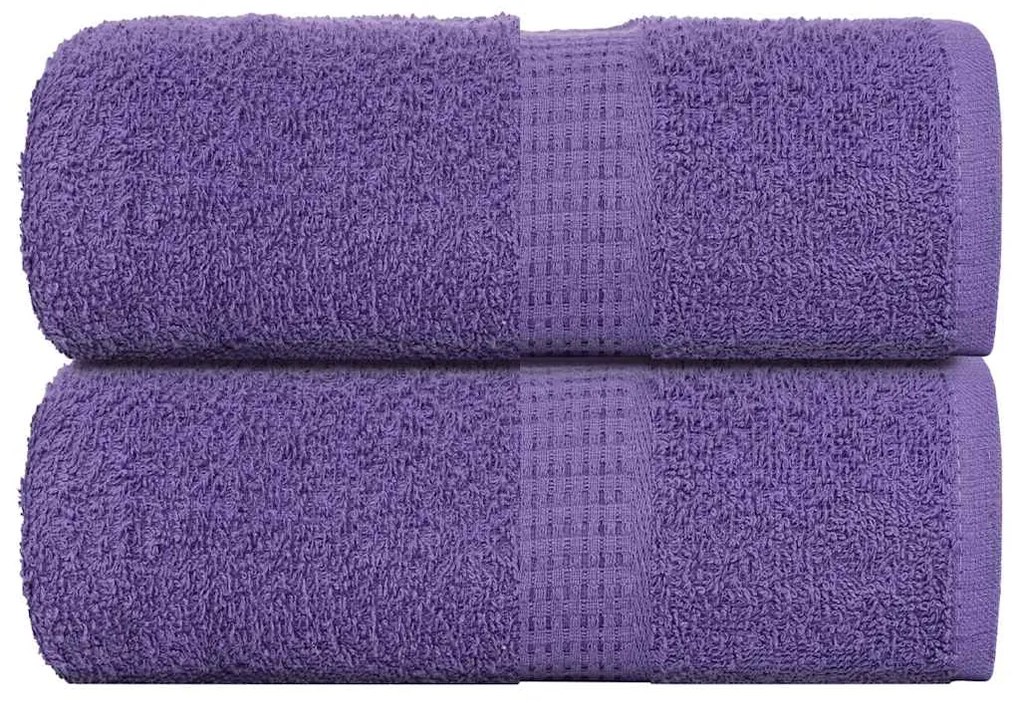 Asciugamani Per Sapone 2 Pz Viola 30x30cm 360g/m² 100% Cotone /