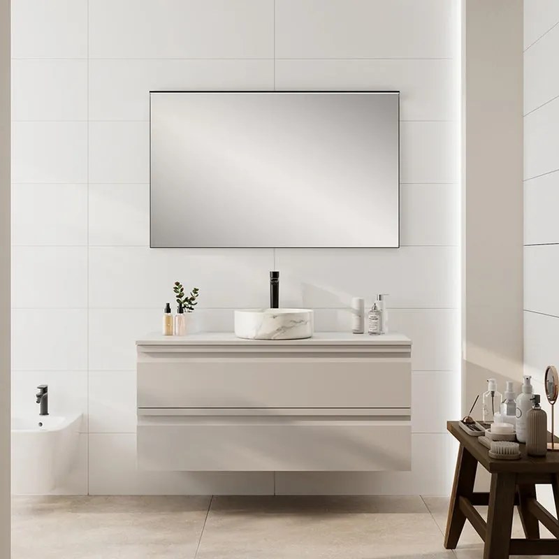 Colonna per mobile bagno 1 anta P 27 x L 30 x H 160 cm Beige Greige