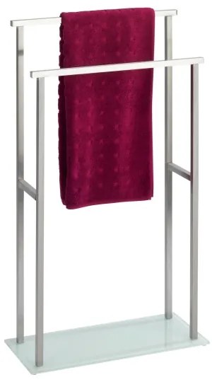 WENKO 23438100 - Porta asciugamani DEBAR 20x83 cm acciaio inox/satinato/bianco