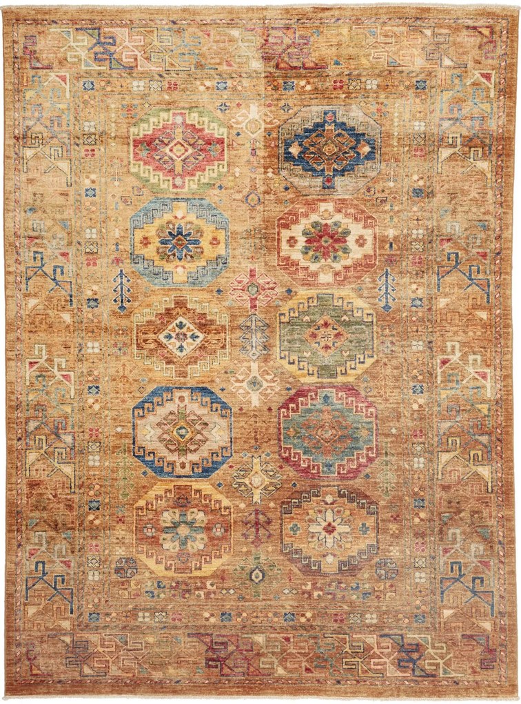 Samarkand Tappeto 200 x 150 Giallo (Pakistan) Annodato A Mano