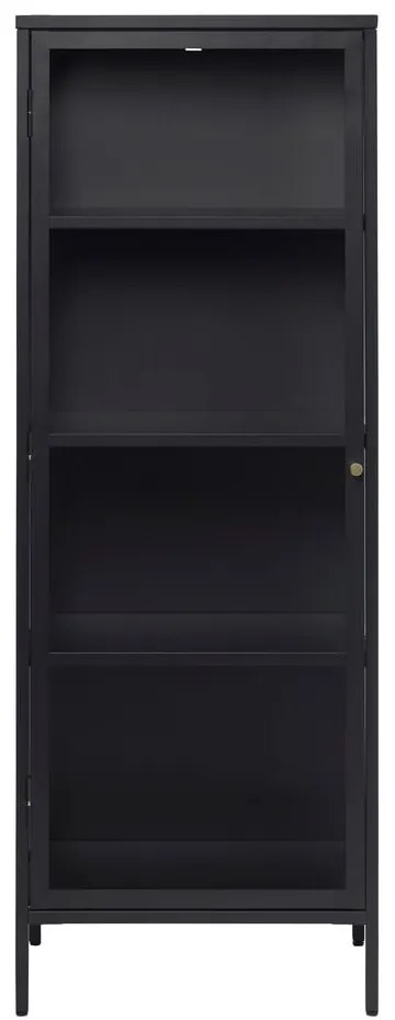 Vetrina in metallo nero 58x160 cm Carmel - Unique Furniture