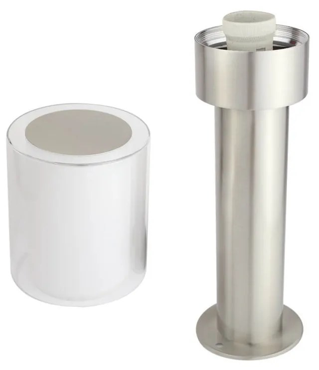 Paletto da Giardino 40cm di Design in acciaio INOX IK06 IP54 base E27