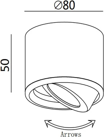 Fabas 3430/71/102 - Faretto LED ANZIO LED/6W/230V