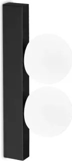 Binomio lampada da soffitto 2 sfere  led 6w 450 lm 3000 k nero