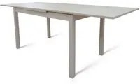 Tavolo allungabile AlcaladeHe, Tavolo da pranzo estensibile, Consolle multiuso con allunghe, Bianco frassinato, Cm 130x80h76