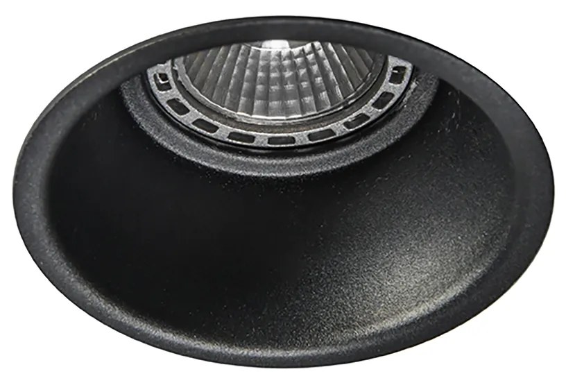 Set di 6 faretti da incasso moderni neri - Dept