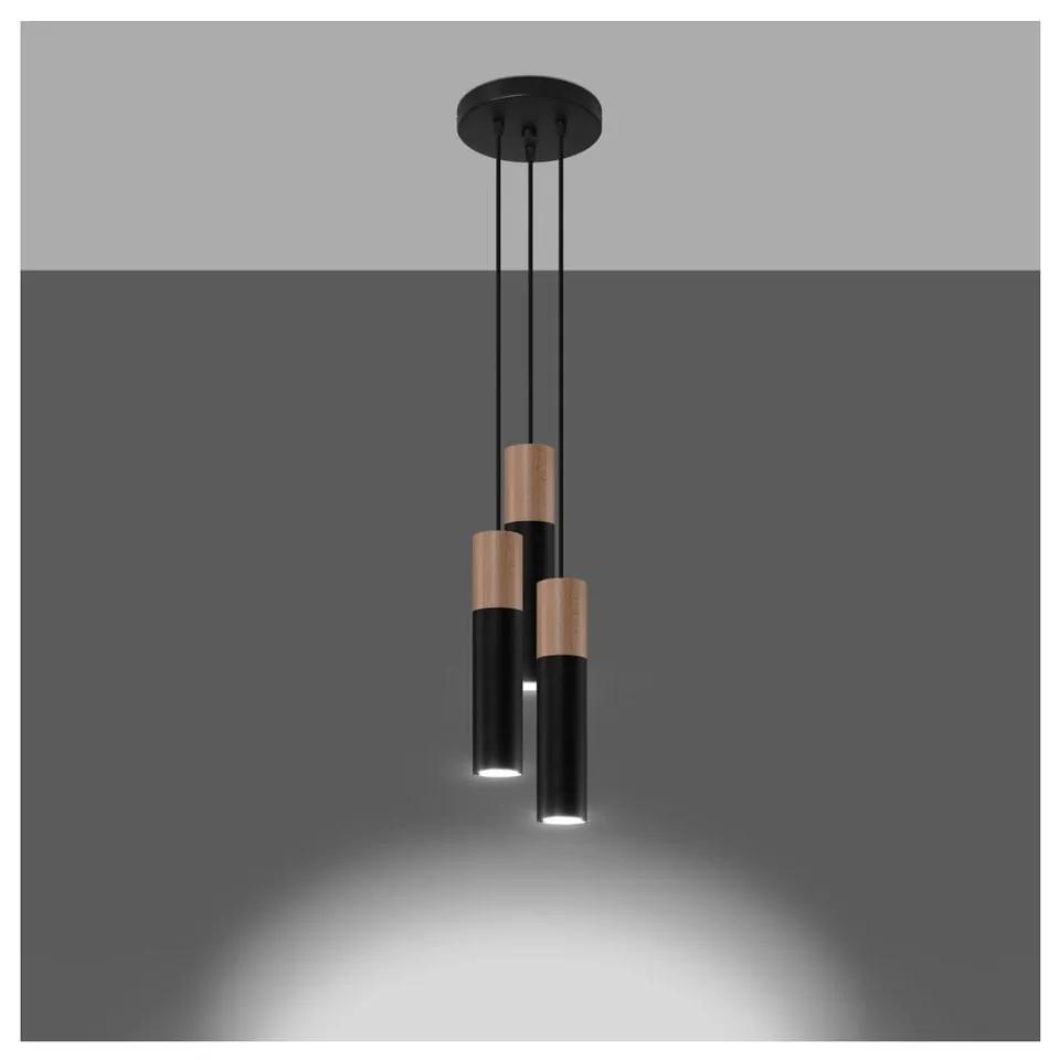 Lampada a sospensione nera ø 6 cm Paul - Nice Lamps