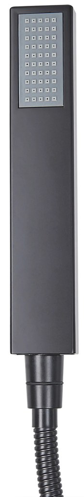 Miscelatore per vasca da bagno freestanding nero RIBBON Beliani