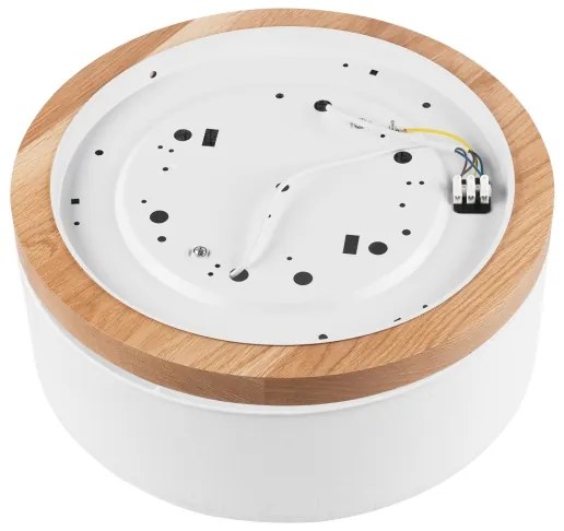 Brilagi - LED Plafoniera BELLADONNA 2xE27/15W/230V diametro 40 cm bianco/quercia