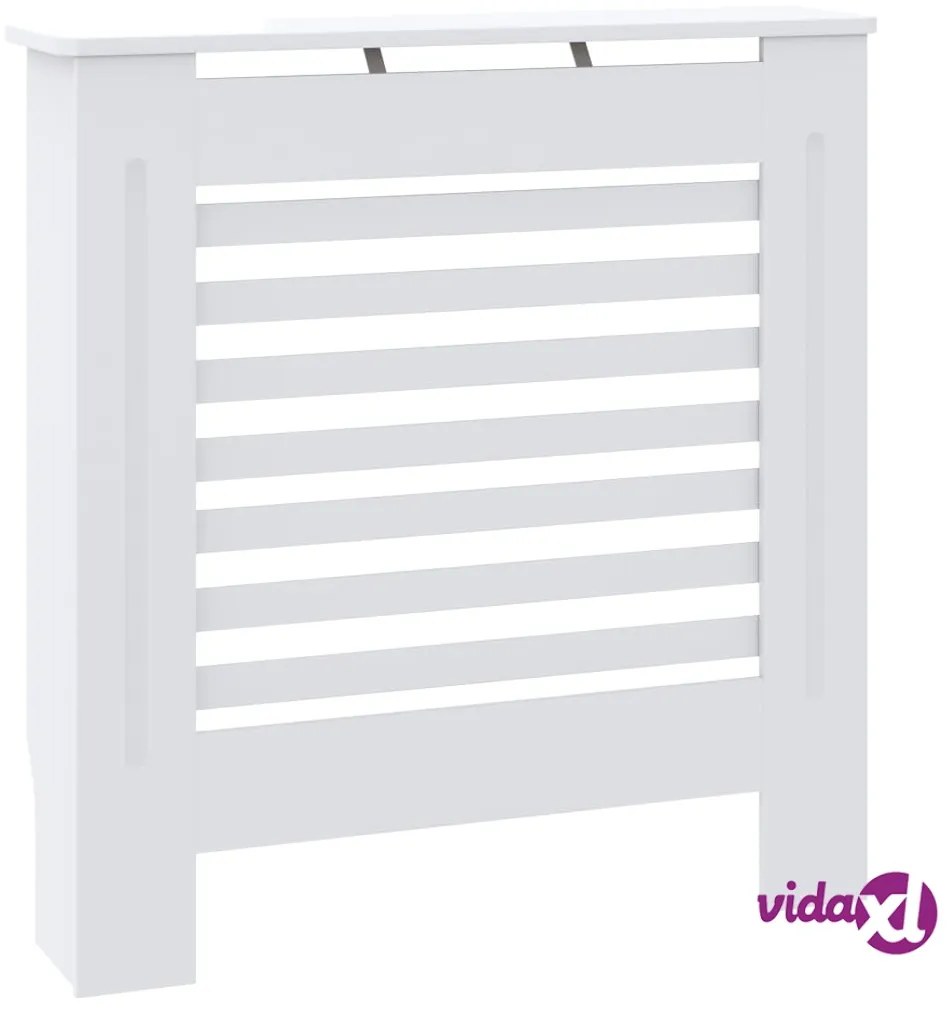 vidaXL Copertura per Radiatore Bianca in MDF 78 cm