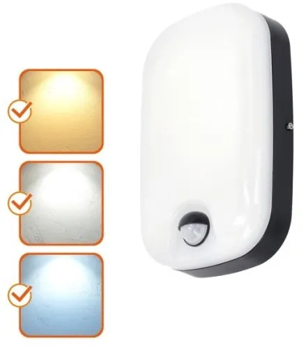 Lampada da parete LED esterna con sensore BAVANO LED/15W/230V 3000/4000/5700K IP