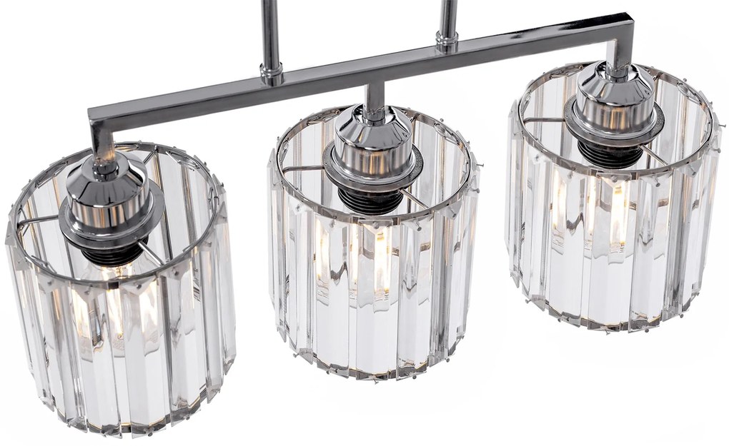 LAMPADA PENSILE GLAMOUR CROMO 3XE27 392228