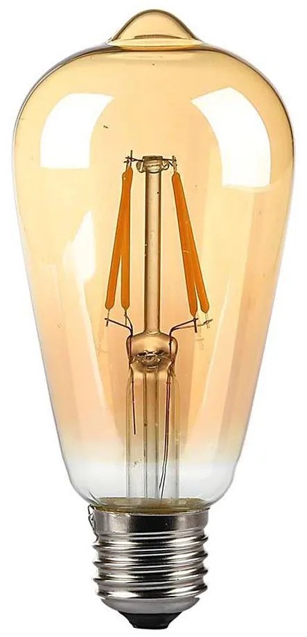Lampadina LED FILAMENT AMBER ST64 E27/8W/230V 2200K