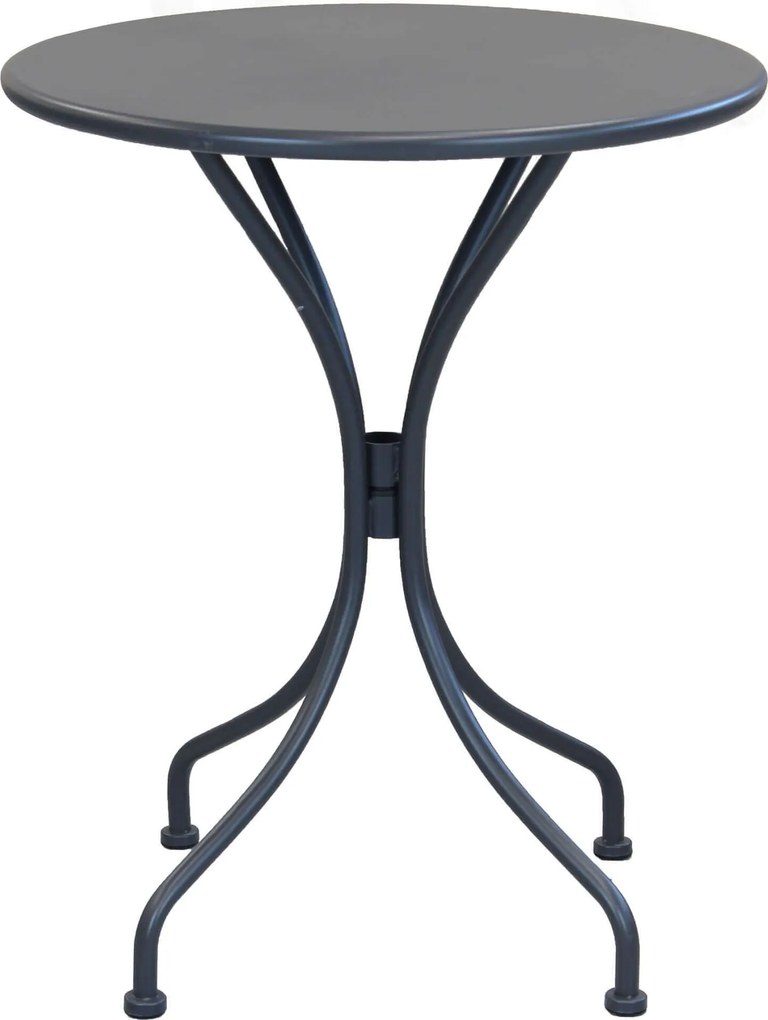 ROMANUS - set tavolo in metallo cm Ø 60 x 71h con 2 poltrone Romanus