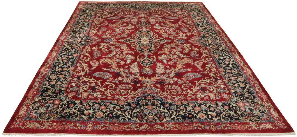 Mashad Tappeto persiano 300x390 Blu (Iran) Annodato A Mano