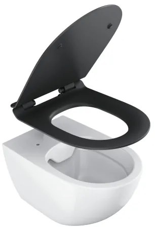 Ravak X01862 - Sedile WC a chiusura rallentata SoftClose VITA SLIM, nero
