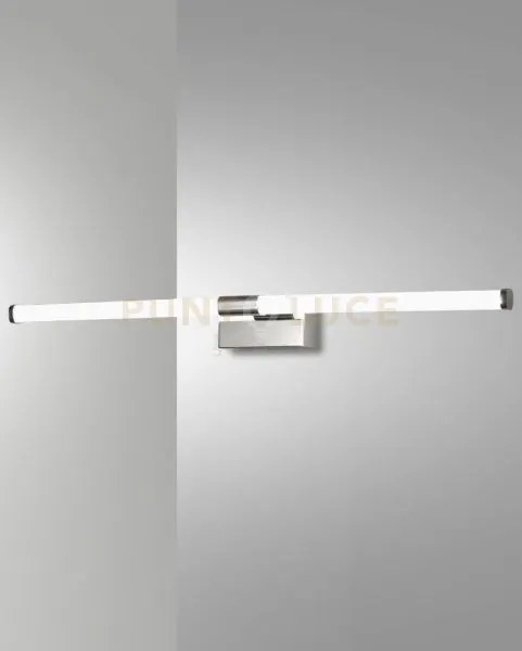 Ago applique cromo da specchio a led 3000k - 14w - 840 lm l.61,5cm ...